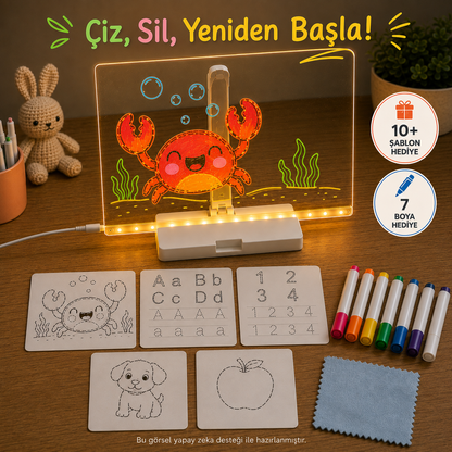 Işıklı Eğitici Yazı & Çizim Tahtası