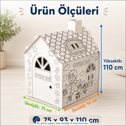 Çocuklar İçin Boyanabilir Oyun Evi